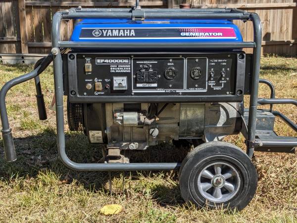Photo Yamaha EF4000DE Generator $2,500