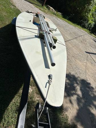laser sailboat with trailer $1,800
