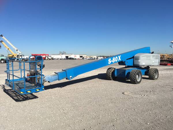 Photo 2014 Genie S-80X all wheel drive Diesel Adjustable Blast Lift $15,000