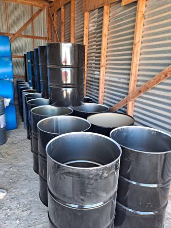 Photo Metal BURN or TRASH Barrel Barrels Drums - 55 Gallon $25