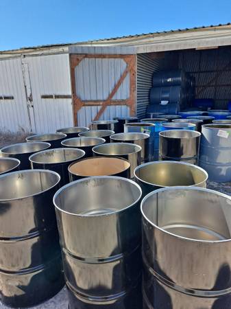Photo Steel BURN or TRASH Barrel Barrels Drums - 55 Gallon $25
