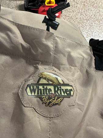 Photo white river waders and cabelas wading boots $100