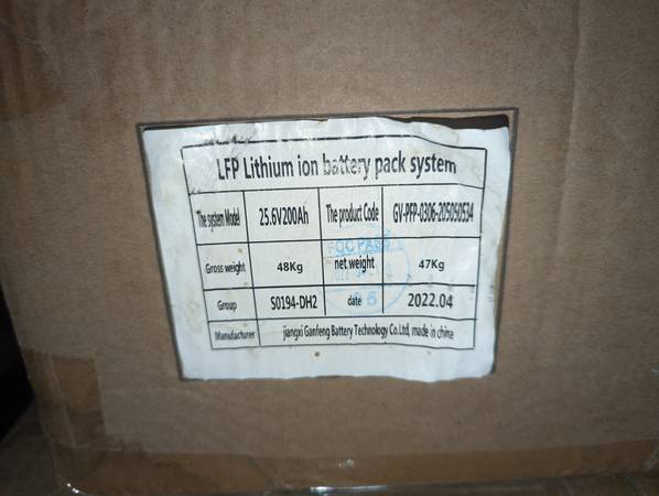 Photo (4) LifePOWER4 25.6V Solar Power Lithium Ion Battery $5,500
