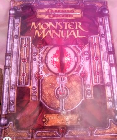 Photo Dungeons  Dragons Monster Book $45