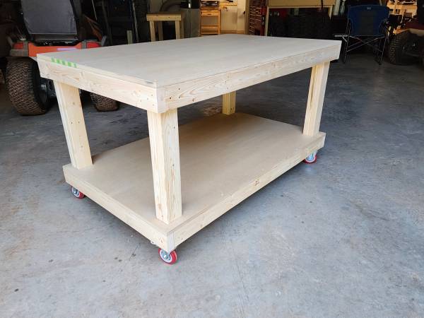 Photo Craft Hobby Work Table - mobile work space $250