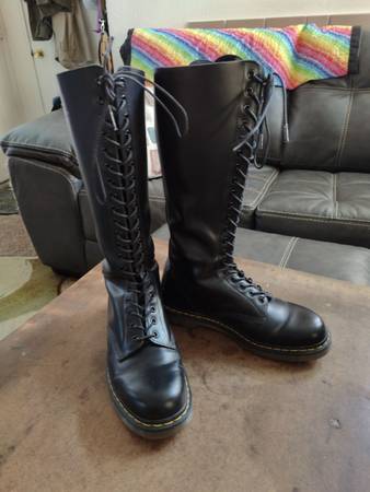Photo Dr Martens Knee High Leather Boots $200