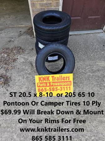 Photo ST 205 65 10 Boat 20.5 8 10 Pontoon Cer 10 Ply Tires $69