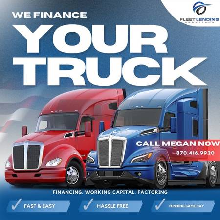 Truck, Trailer, AG  Construction Equipment Financing