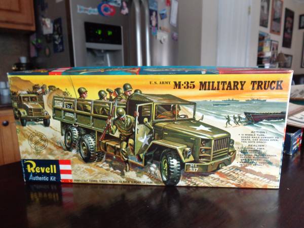 Photo VINTAGE 1958 REVELL US ARMY M-35 MILITARY TRUCK 140 $65