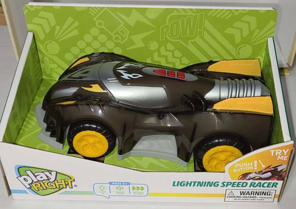 Photo Lightning Speed Race Car new in box $5