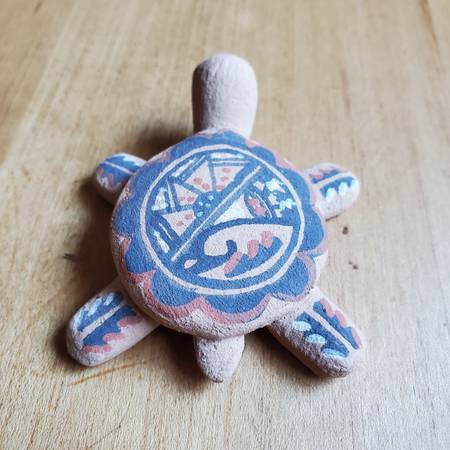 Photo Toya Jemez New Mexico Turtle Pottery Original $30