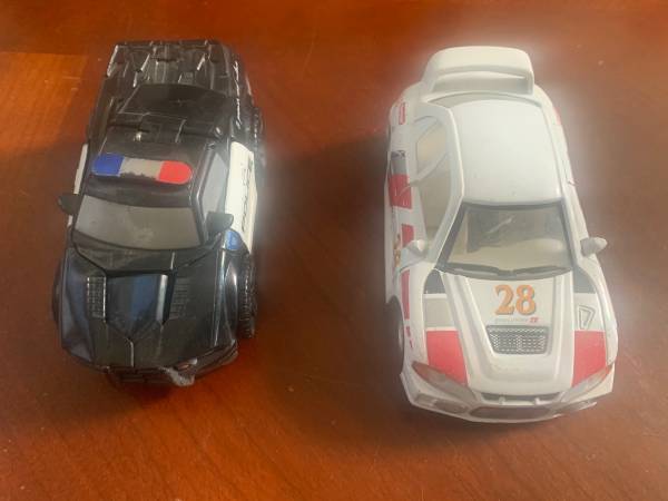 Photo Kintoy Metal Race Car and Police Transformer Car $15
