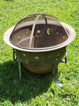 Moon and Stars Fire Pit $50