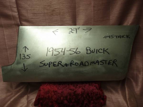 Photo 1954-56 Buick Super Roadmaster Rear Quarter Repair Panel $250