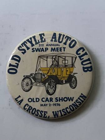 Photo 1976 Old Style Auto Club Swap Meet Button 3 12 $10