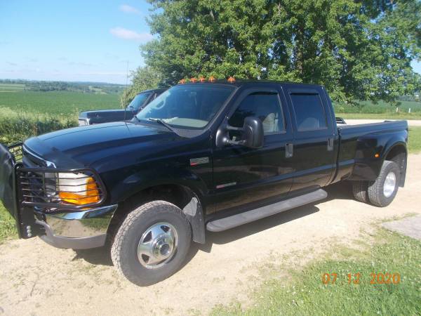 2000 Ford F350 Crew Cab Lariat Dually 4x4 Diesel 44000 Miles 38000 Viroqua Cars 0976