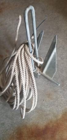 Boat anchor with rope $45