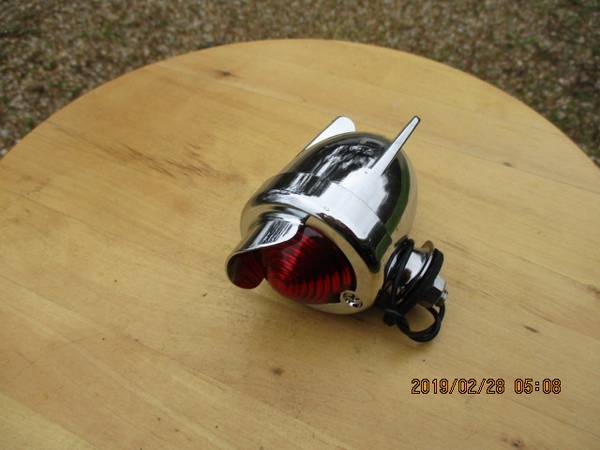Photo New Chrome LowRider, etc, Tail Light-Has a Wire to Attach to a Battery $29
