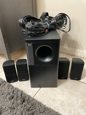 Photo Bose Acoustimass 10 Series II Speaker System W 4 Double Cube Speakers $220
