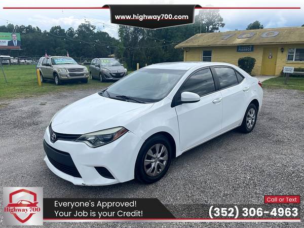 Photo 2014 Toyota Corolla  Low Credit  No Credit  No Problem  (Highway 700 Used Cars)