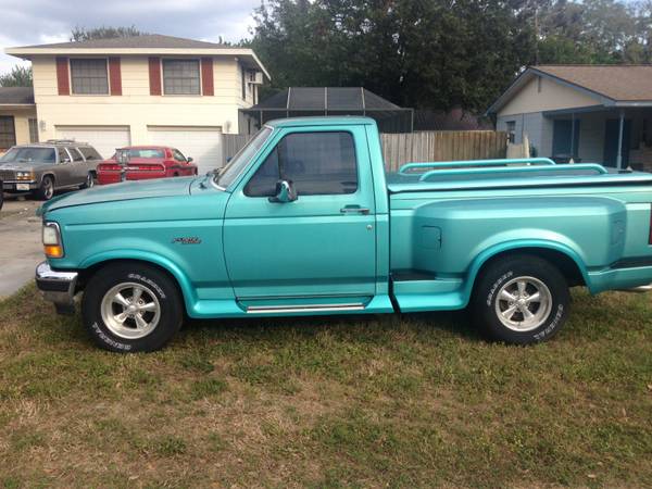 62K MILES 1995 FORD F150 STEPSIDE FLARESIDE FACTORY CUSTOM - RARE FIND ...