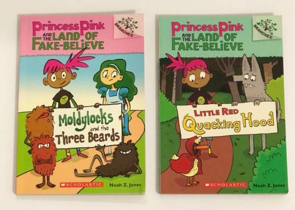 Photo NEW Princess Pink and the Land of Fake-Believe Books Set of 2 $12