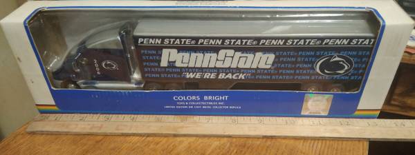 Photo Penn State Nittany Lions Diecast Truck  Trailer New In Box $35