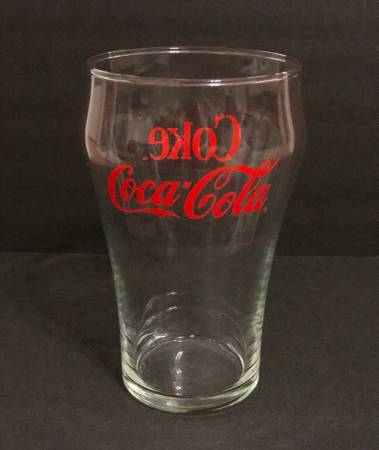 Photo Vintage 32 oz Coke Coca Cola Fountain Drinking Glass $10