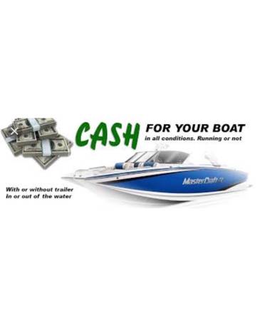Photo paying cash money for all types of boat $100,000