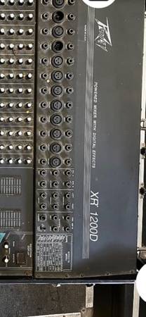 Photo 1980s Peavey XR 1200 D 12 channel powered mixer $250