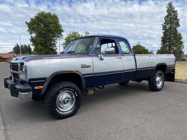 1992 dodge cummins diesel 4x4 4wd low miles 1st gen extended cab green ...