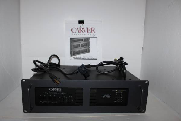Carver PT 1800 Magnetic Feild Amplifier Great Shape and Powerful $625
