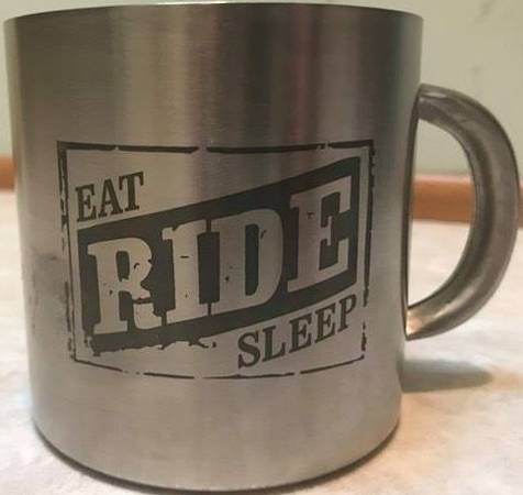 Photo Eat Ride Sleep Motorcycle Cycle Stainless Steel Mug Bike Chopper $3