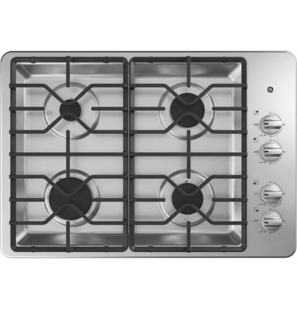 Photo GE 30 Stainless Steel Gas Cooktop wWarranty $250