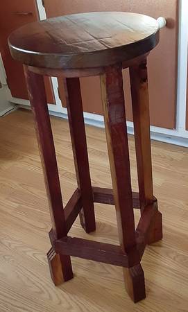 Photo Homemade stool from old wood $45