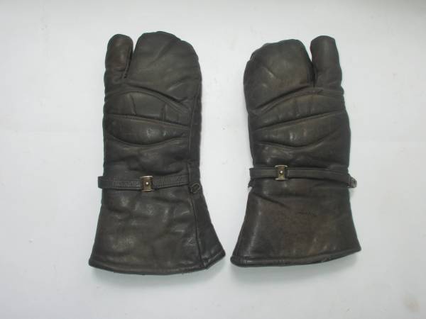 Photo Vintage 1960s Or 70s Leather Motorcycle Biker Gloves $5