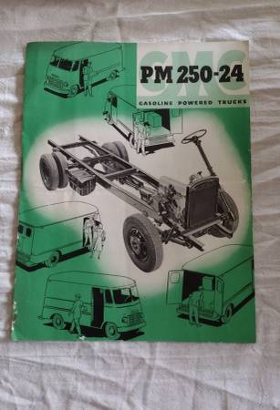 Photo Vintage GMC PM 250-24 Gas powered trucks Dealer Sales Brochure $10