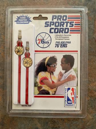 Photo Vintage NBA Philadelphia 76ers Pro Sports Cord eye glasses cord $10