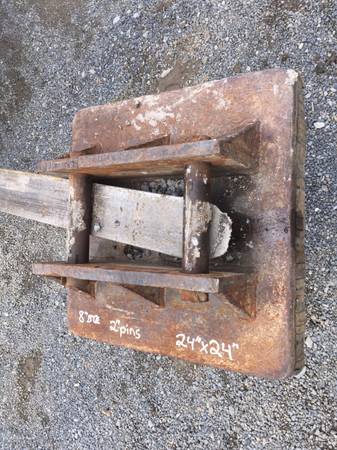 Photo heavy duty ter 24 x 24 for a backhoe up to midsize excavator home, m $50