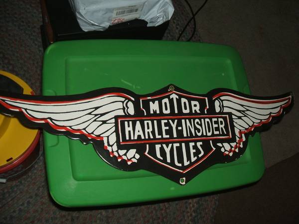 Photo Harley Davidson  Porcelain SIGN BIG 36 GIFT $65