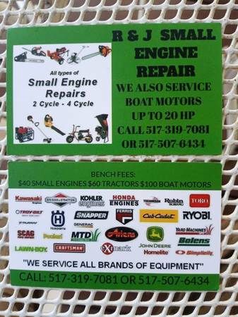 Small Engine Repair $40