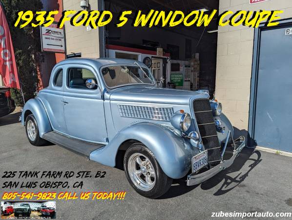 Photo 1935 FORD COUPE 5 WINDOW MODEL 48 FUEL INJECTED V8 RESTO-MOD CLASSIC $34,995