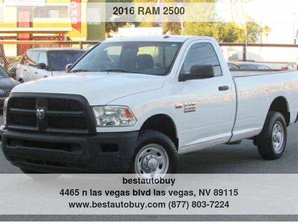 2016 RAM 2500 Tradesman 4x2 2dr Regular Cab 8 ft. LB Pickup $13,995