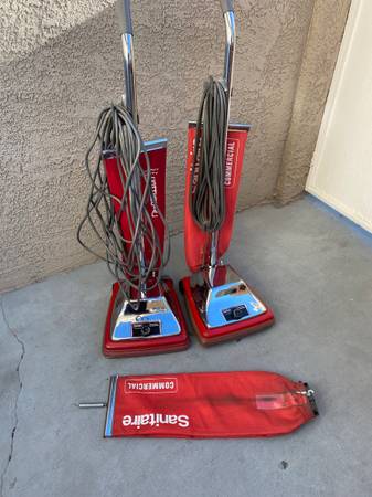 Photo (2) Sanitare commercial vacuums, extra bag, work perfect $180 $180