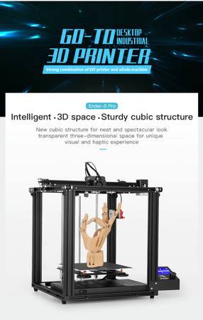 Photo Creality 3D Ender 5 Pro High Precision 3D Printer $500