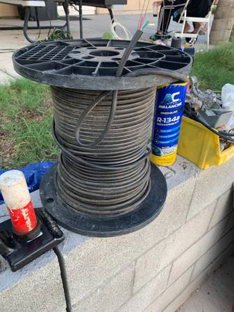 Low-voltage sprinkler valve  wire half of a spool $50