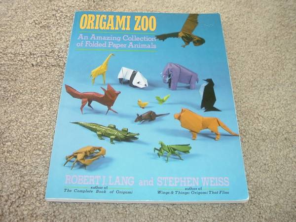 Photo Origami Zoo How To Book of Amazing Paper Folded Animals $5