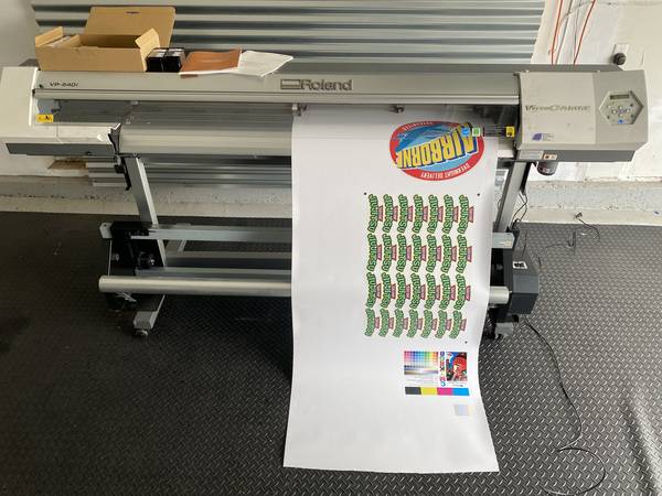 Photo Roland VP-540i, 54 Wide Format Solvent Printer Print  Cut $3,900