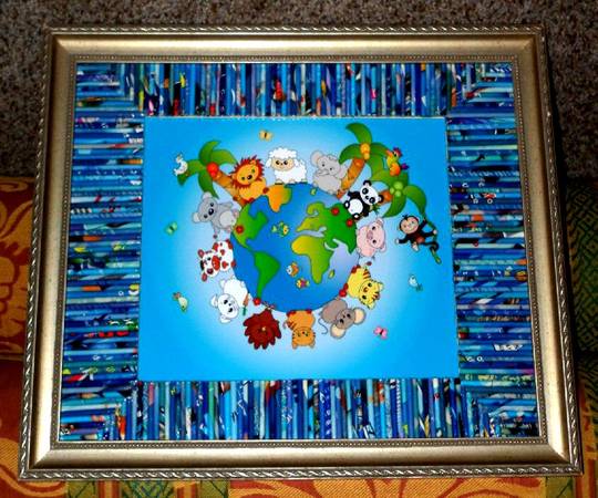 Photo World of Animals, Childrens Picture wCustom Mat (picturesframes) $25