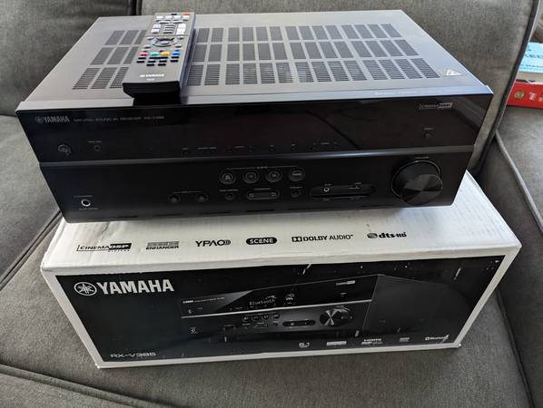 Photo Yamaha RX-V385 - 5.1-Ch. 4K Ultra HD AV Home Theater Receiver $250